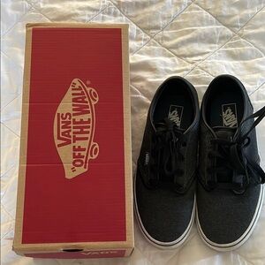 Vans Kids Black and White Sneakers